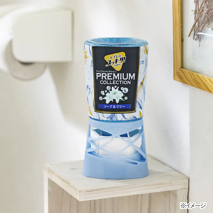 アース製薬 トイレのスッキーリ! プレミアムコレクション ソープ&リリーの香り 400ml