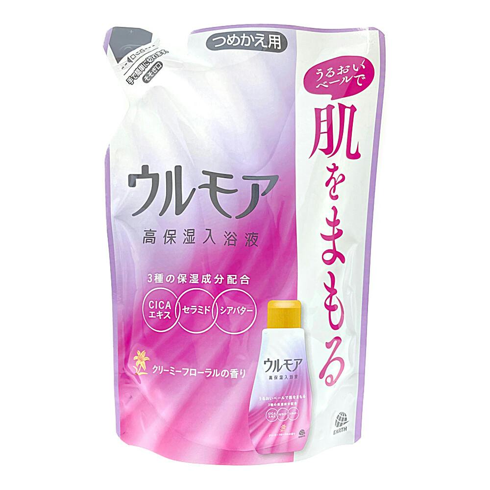 ウルモア 高保湿入浴液 クリーミーローズの香り つめかえ 480ml✖12袋