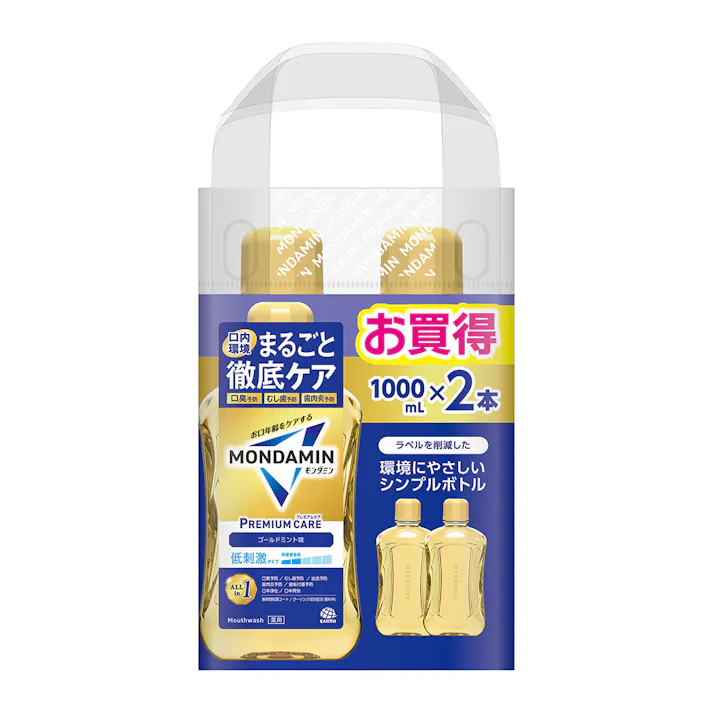 モンダミン プレミアムケア ゴールドミント 1000ml×2本