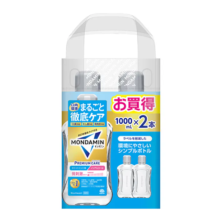 モンダミン プレミアムケア ホワイトミント 1000ml×2本