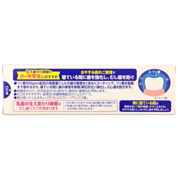モンダミンJr. フッ素仕上げジェル グレープミックス 80g