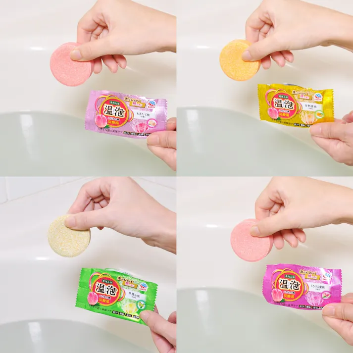 温泡 こだわり桃 炭酸湯 20錠入