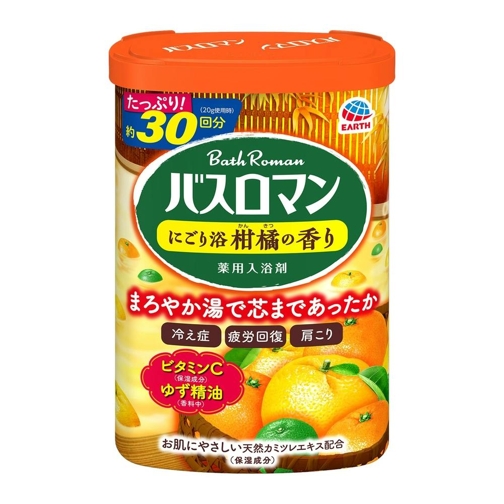 アース製薬 バスロマン にごり浴柑橘の香り 600g | 入浴剤 通販 | ホームセンターのカインズ