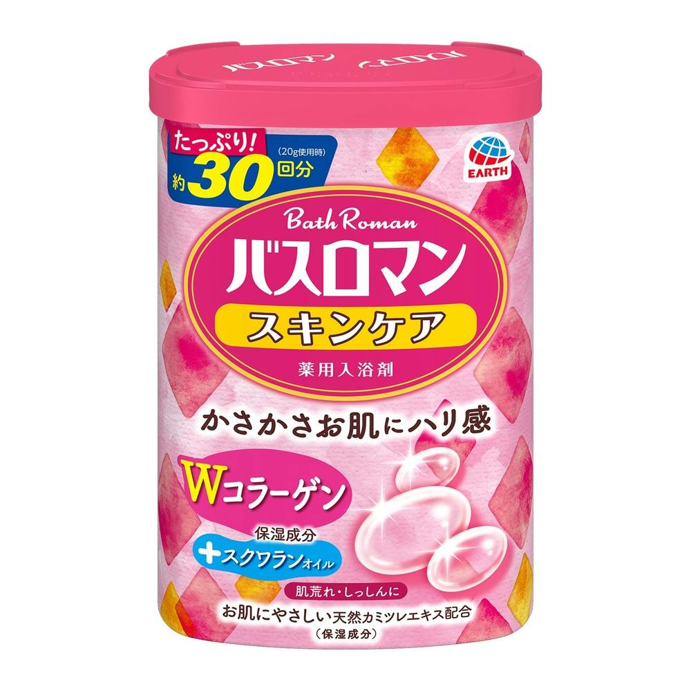 アース製薬 バスロマン スキンケア Wコラーゲン 600g 入浴剤 アース製薬 バスロマン スキンケア Wコラーゲン 600g 入浴剤