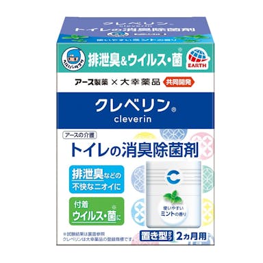 アース製薬 ヘルパータスケ クレベリン トイレの消臭除菌剤 ミントの香り 100g