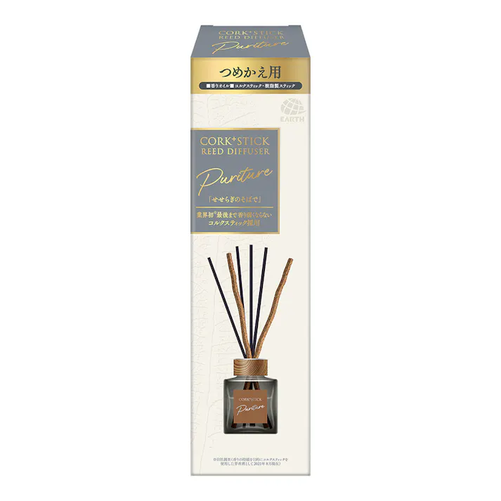 アース製薬 スッキーリ! CORK+STICK -Puriture- 「せせらぎのそばで」 詰替 100ml(販売終了)