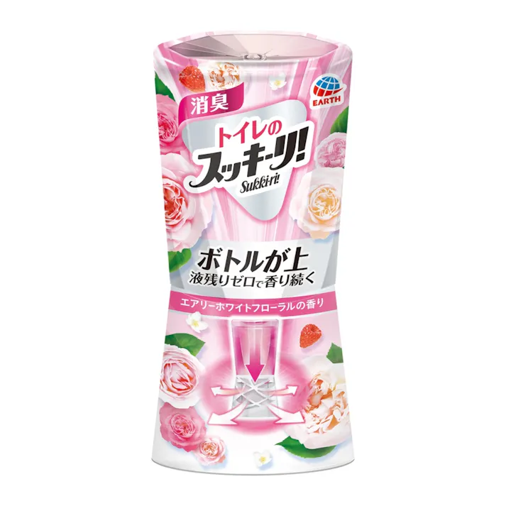 アース製薬 トイレのスッキーリ! エアリーホワイトフローラルの香り 400ml