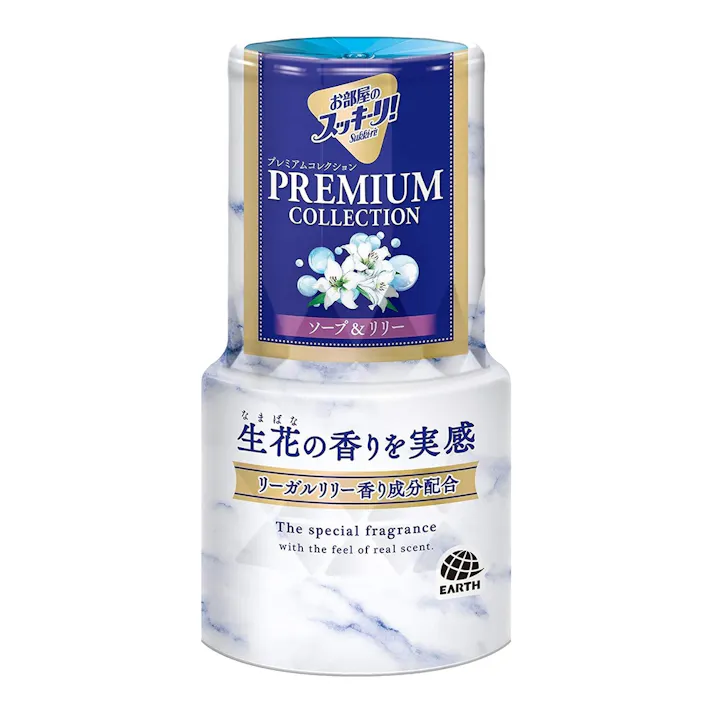 アース製薬 お部屋のスッキーリ! プレミアムコレクション ソープ&リリーの香り 400ml(販売終了)