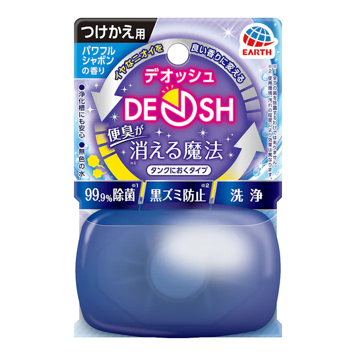 アース製薬 デオッシュ タンクにおくタイプ パワフルシャボンの香り 付替 65ml