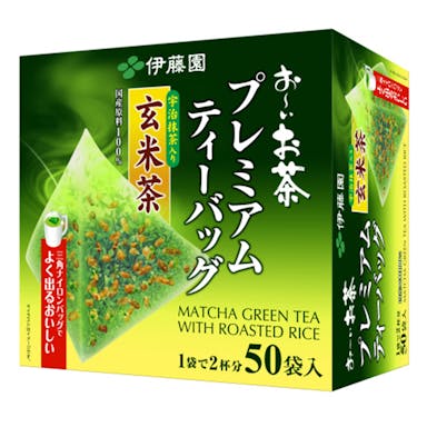 伊藤園 お～いお茶 プレミアムティーバッグ 宇治抹茶入り玄米茶 50袋