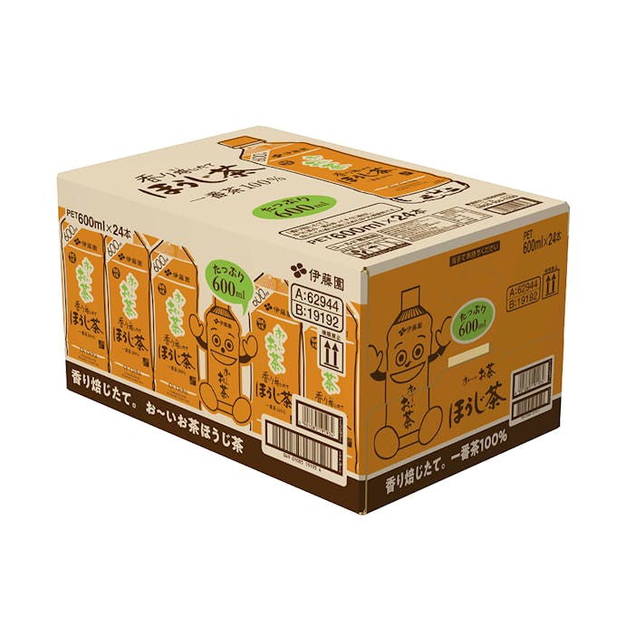 【ケース販売】伊藤園 お～いお茶 ほうじ茶 600ml×24本