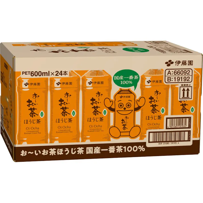 【ケース販売】お~いお茶 ほうじ茶 600ml×24本