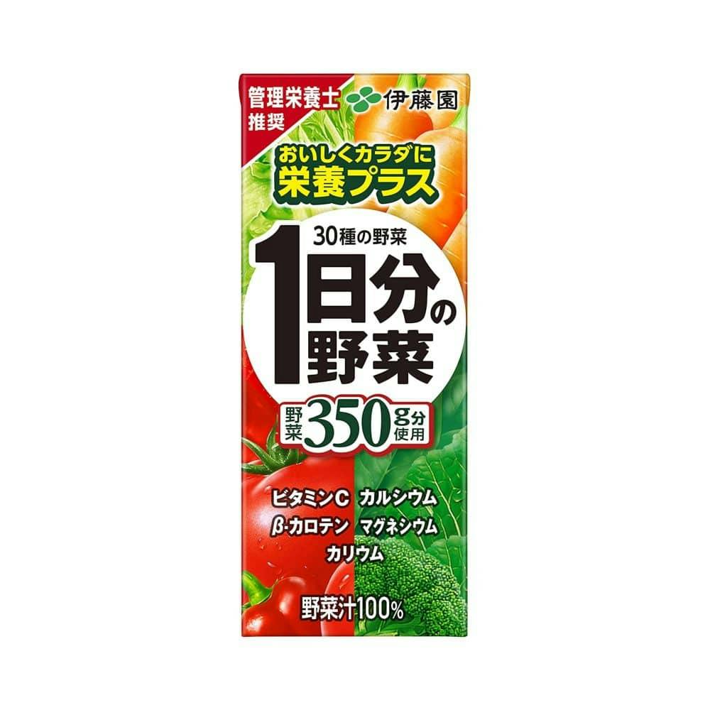 ケース販売】伊藤園 1日分の野菜 紙パック 200ml×12本 | 飲料・水