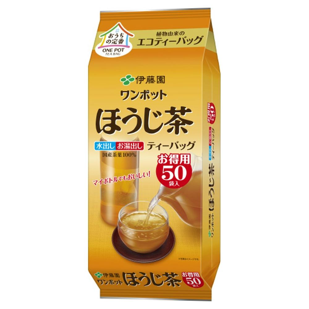 伊藤園 ワンポットエコティーバッグ ほうじ茶 50袋 | 飲料・水・お茶