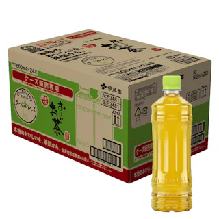 【ケース販売】お~いお茶 緑茶 ラベルレス 600ml×24本
