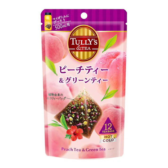 TULLY’S &TEA ピーチティー&グリーンティー 12袋