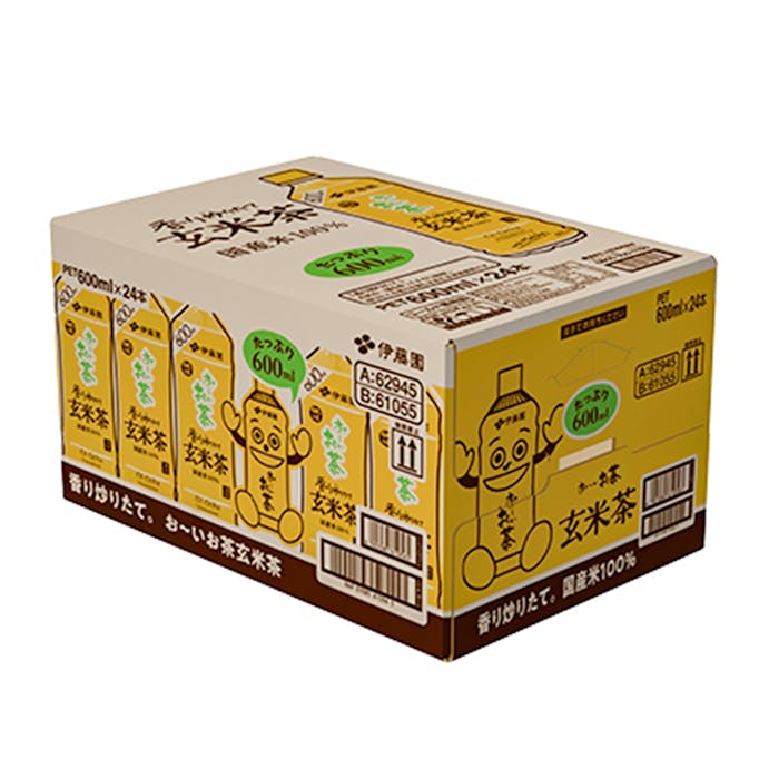 【ケース販売】お～いお茶 玄米茶 PET 600ml×24本