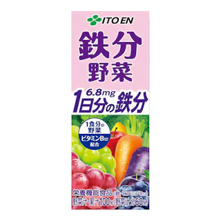【ケース販売】鉄分野菜 紙パック 200ml×12本