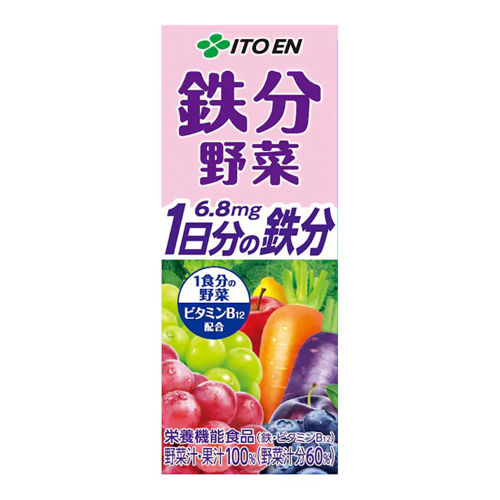 【ケース販売】鉄分野菜 紙パック 200ml×12本
