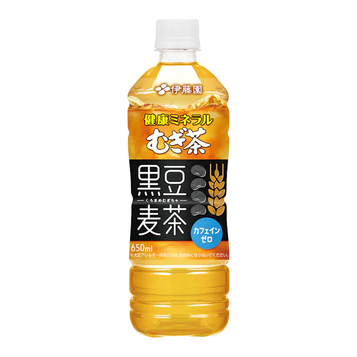 【ケース販売】健康ミネラルむぎ茶 黒豆麦茶 650ml×24本