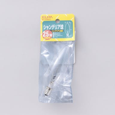 朝日電器 エルパ ELPA シャンデリア球 E12 透明 G-72H (C)