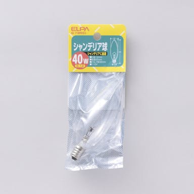 朝日電器 エルパ ELPA シャンデリア球 E12 透明 G-73H (C)