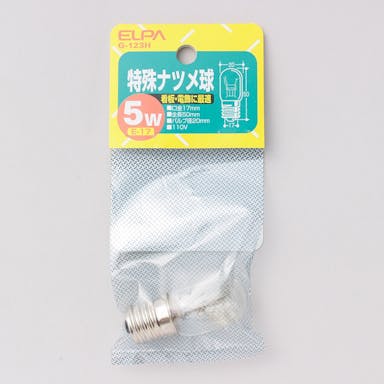 朝日電器 エルパ ELPA 特殊ナツメ球 5W E17 クリア G-123H