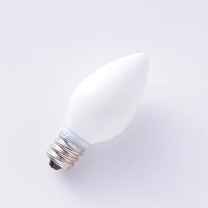 エルパ ELPA 灯明台用電球 ローソク形 50V E12 ホワイト G-501H (W)