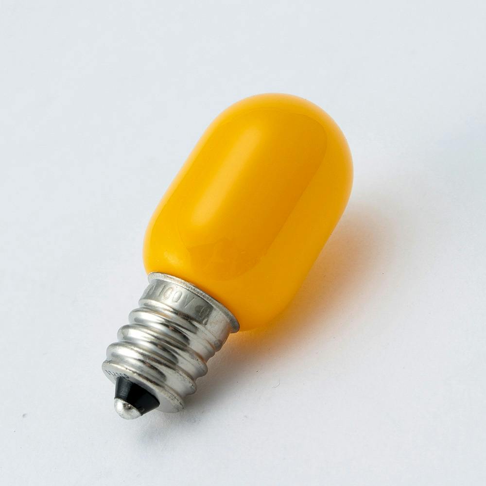 まとめ) ELPA LEDナツメ球 電球 E12 イエロー LDT1YGE12G103 (×20) :ds