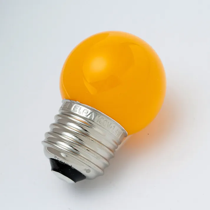 エルパ ELPA LED装飾電球 ミニボール球形 E26 G40 イエロー LDG1Y-G-G253