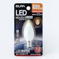 朝日電器 エルパ ELPA LED装飾電球 ローソク球形 E12 電球色 LDC1L-G-E12-G301