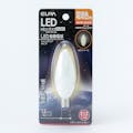 朝日電器 エルパ ELPA LED装飾電球 シャンデリア球形 E12 電球色 LDC1L-G-E12-G311