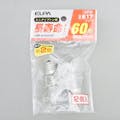 朝日電器 エルパ ELPA 長寿命ミニクリプトン球 E17 クリア GKP-542LH (C)