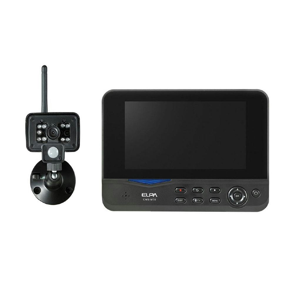 ELPAワイヤレスカメラ＆モニターCMS-7001　32GBのSDカードおまけ付 ワイヤレスカメラ＆モニター（CMS-7001） | 商品情報 | ELPA 朝日電器