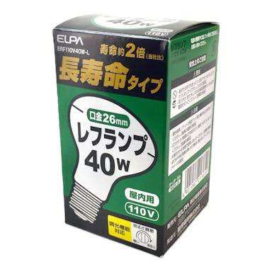 朝日電器 エルパ ELPA 長寿命レフランプ 40W ERF110V40W-L