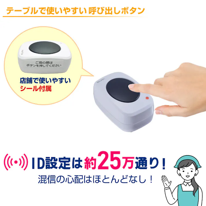 エルパ ELPA 増設用 卓上押しボタン EWS-P35