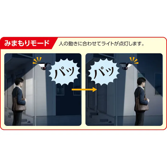 エルパ ELPA 防犯ライト ACコンセント式 2灯 2000ルーメン リモコン付 ESL-W3002AC