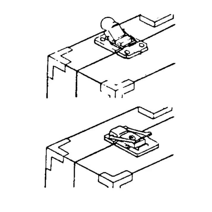 箱用金具 セミパッチン 9-15