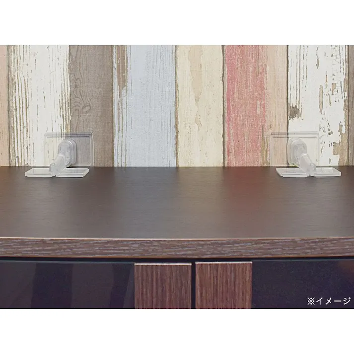 地震対策 貼る倒れ止め カグペタクリア 家具の転倒防止 2-579