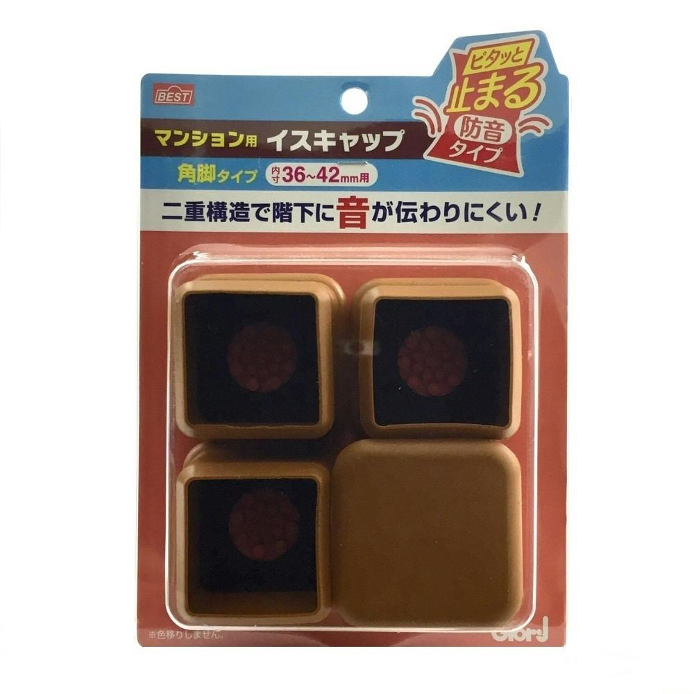 マンション用 イスキャップ ピタッと止まる防音タイプ 角脚タイプ 大 10-447 4個入 家具用シート マンション用 イスキャップ ピタッと止まる防音タイプ 角脚タイプ 大 10-447 4個入 家具用シート