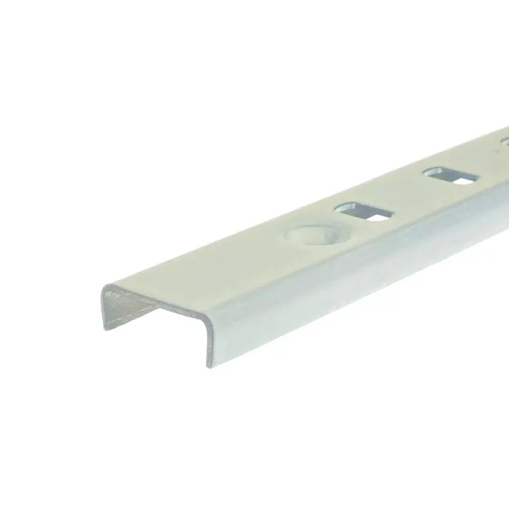 ステンレス棚柱 17ピッチ 白 1599mm