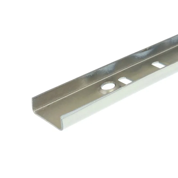 ステンレス棚柱 17ピッチ 白 1599mm