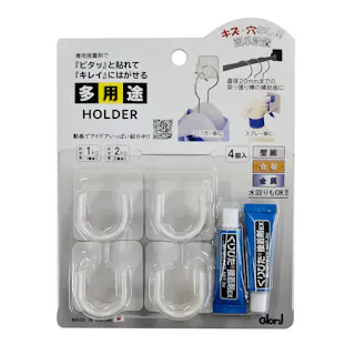 多用途ホルダー ホワイト 4-43 4個入