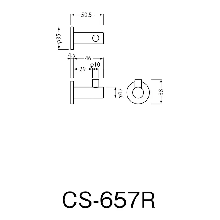 ローブフック サテンクローム