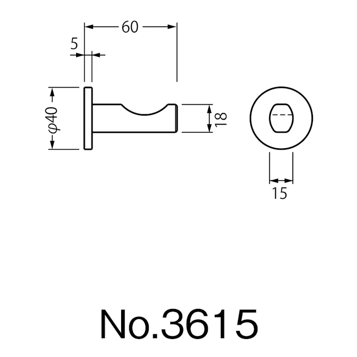 フック サテンニッケル