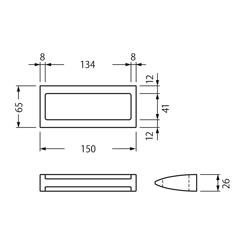 タオルバー マットシルバー 215ミリ | 建具金物 通販 | ホームセンター