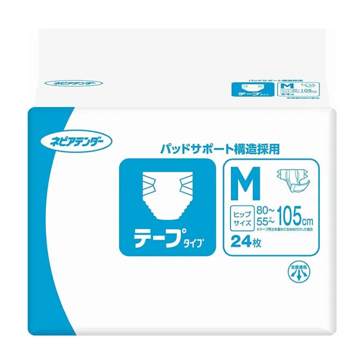 王子ネピア ネピアテンダー テープタイプ M 約4回吸収 24枚