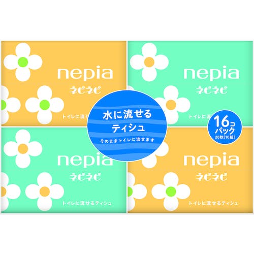 王子ネピア ネピアネピネピ水に流せるポケットティシュ10W16コパック 61625 ティッシュ 王子ネピア ネピアネピネピ水に流せるポケットティシュ10W16コパック 61625 ティッシュ