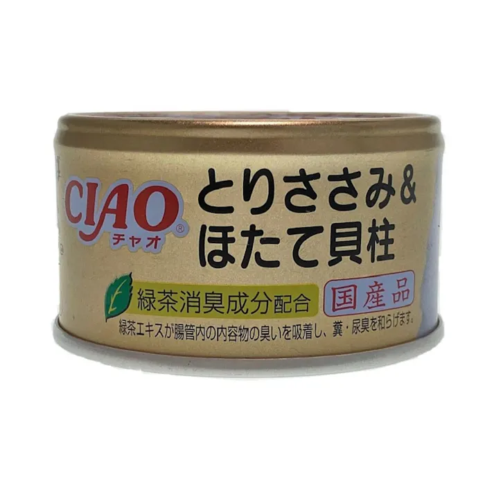 CIAO とりささみ&ほたて貝柱 85g
