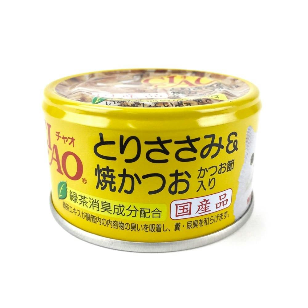 CIAO とりささみ&焼かつお かつお節入り 猫用ウェットフード(缶) CIAO とりささみ&焼かつお かつお節入り 猫用ウェットフード(缶)